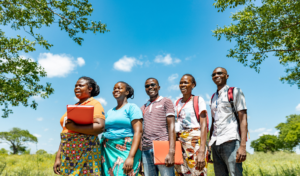 Team from left to right: Beatriz Langa, Regina Maluleque, Borge Benzane, Essita Tembe, and Salvador Timba
